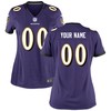 Baltimore Ravens Nike Womens Custom Game Jersey - Purple - Robokeg
