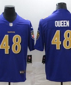 Baltimore Ravens Patrick Queen #48 2020 Nfl Blue Jersey Jersey - Robokeg