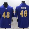 Baltimore Ravens Patrick Queen #48 Nfl 2020 Indigo Jersey - Robokeg