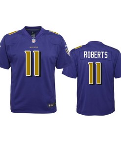 Baltimore Ravens Seth Roberts Purple Color Rush Game Jersey - Robokeg
