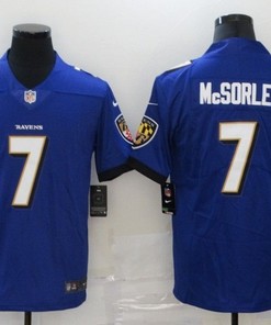 Baltimore Ravens Trace Mcsorley #7 2020 Nfl Blue Jersey Jersey - Robokeg