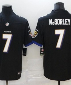 Baltimore Ravens Trace Mcsorley #7 Nfl 2020 Black Jersey - Robokeg