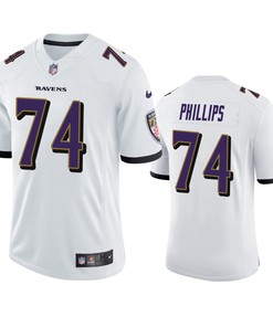 Baltimore Ravens Tyre Phillips White Vapor Limited Jersey - Robokeg