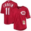 Barry Larkin Cincinnati Reds Mitchell & Ness Cooperstown Collection Mesh Batting Practice Jersey - Red Mlb - Robokeg