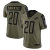 Barry Sanders Detroit Lions 2021 Salute To Service Retired Player Limited Jersey - Olive Nfl - Robokeg