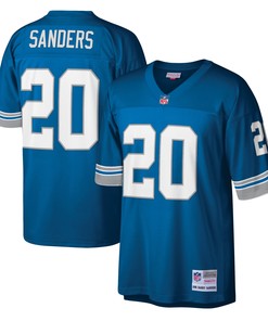 Barry Sanders Detroit Lions Mitchell And Ness Legacy Replica Jersey Blue Nfl - Robokeg