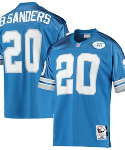Barry Sanders Detroit Lions Mitchell & Ness 1991 Authentic Retired Player Jersey - Blue Nfl - Robokeg