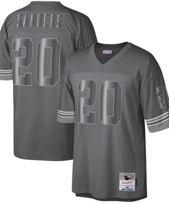 Barry Sanders Detroit Lions Mitchell & Ness 1996 Retired Player Metal Legacy Jersey - Charcoal Nfl - Robokeg