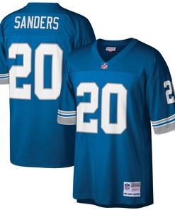 Barry Sanders Detroit Lions Mitchell & Ness Big & Tall 1996 Retired Player Replica Jersey - Blue Nfl - Robokeg