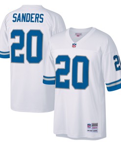 Barry Sanders Detroit Lions Mitchell & Ness Legacy Replica Jersey - White Nfl - Robokeg