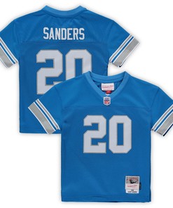Barry Sanders Detroit Lions Mitchell & Ness Male Preschool 1996 Retired Legacy Jersey - Blue Nfl - Robokeg