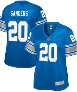 Barry Sanders Detroit Lions Nfl Pro Line Womens Retired Player Replica Jersey - Royal - Robokeg