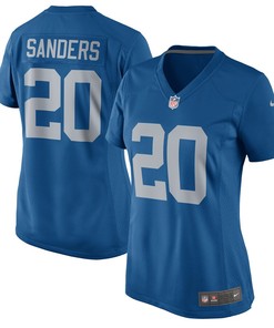 Barry Sanders Detroit Lions Nike Womens 2017 Throwback Retired Player Game Jersey - Blue - Robokeg