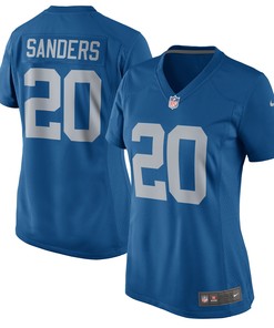 Barry Sanders Detroit Lions Womens 2017 Throwback Retired Player Game Jersey - Blue Nfl - Robokeg