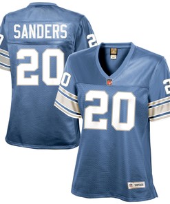 Barry Sanders Detroit Lions Womens Retired Player Jersey - Light Blue Nfl - Robokeg