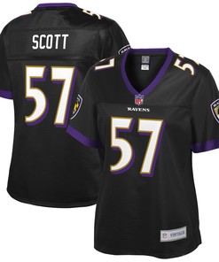 Bart Scott Baltimore Ravens Nfl Pro Line Womens Retired Player Jersey - Black Nfl - Robokeg