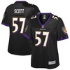 Bart Scott Baltimore Ravens Nfl Pro Line Womens Retired Player Jersey - Black - Robokeg