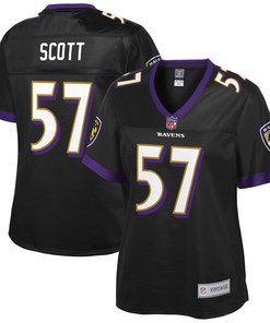 Bart Scott Baltimore Ravens Nfl Pro Line Womens Retired Player Jersey - Black - Robokeg