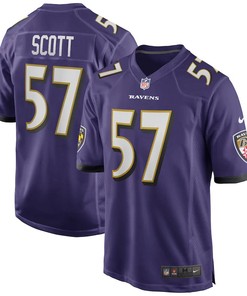 Bart Scott Baltimore Ravens Nike Game Retired Player Jersey - Purple - Robokeg