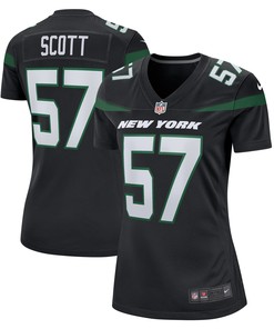 Bart Scott New York Jets Womens Retired Player Jersey - Black Nfl - Robokeg