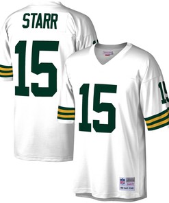 Bart Starr Green Bay Packers Mitchell And Ness 1969 Legacy Replica Jersey White Nfl - Robokeg