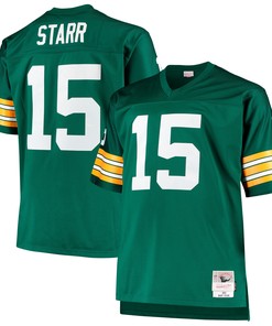 Bart Starr Green Bay Packers Mitchell & Ness Big & Tall 1968 Retired Player Replica Jersey - Green Nfl - Robokeg