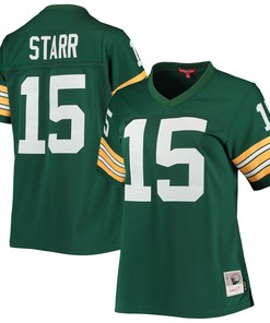 Bart Starr Green Bay Packers Mitchell & Ness Womens 1967 Legacy Replica Player Jersey - Green Nfl - Robokeg