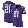 Bashaud Breeland Minnesota Vikings Womens Game Jersey - Purple Nfl - Robokeg