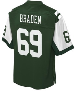 Ben Braden New York Jets Nfl Pro Line Team Color Player Jersey - Green - Robokeg