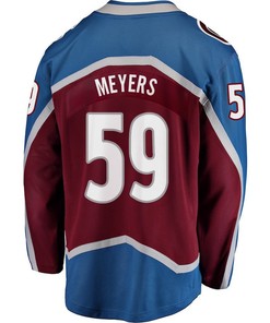 Ben Meyers 59 Colorado Avalanche Stanley Cup 2023 Playoffs Patch Home Breakaway Men Jersey - Burgundy - Robokeg