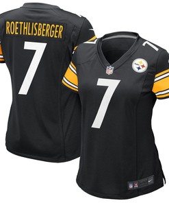 Ben Roethlisberger Pittsburgh Steelers Womens Team Game Jersey - Black Nfl - Robokeg