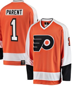 Bernie Parent Philadelphia Flyers Fanatics Branded Premier Breakaway Retired Player Jersey - Orange Nhl - Robokeg