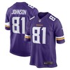 Bisi Johnson Minnesota Vikings Game Jersey - Purple Nfl - Robokeg