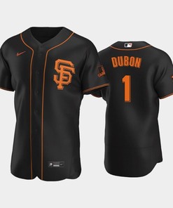 Black San Francisco Giants 1 Mauricio Dubon Alternate Jersey - Robokeg
