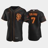 Black San Francisco Giants 7 Donovan Solano Alternate Jersey - Robokeg