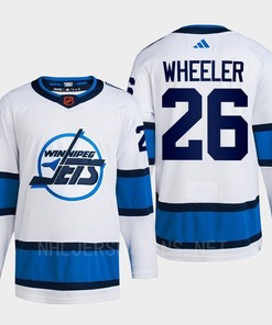 Blake Wheeler 26 Reverse Retro 2.0 2022 Winnipeg Jets White Jersey Primegreen - Robokeg