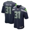 Blessuan Austin Seattle Seahawks Game Jersey - College Navy Nfl - Robokeg