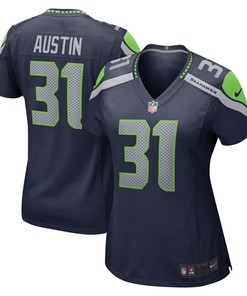 Blessuan Austin Seattle Seahawks Womens Game Jersey - College Navy Nfl - Robokeg