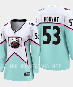 Bo Horvat 53 Vancouver Canucks 2023 All-Star Game Jersey White Equipment - Robokeg