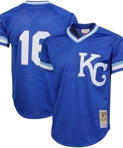 Bo Jackson Kansas City Royals Mitchell & Ness Cooperstown Collection Big & Tall Mesh Batting Practice Jersey - Royal Mlb - Robokeg