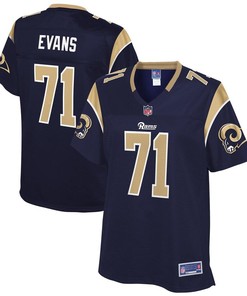 Bobby Evans Los Angeles Rams Nfl Pro Line Womens Team Player Jersey - Navy - Robokeg