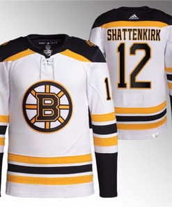 Boston Bruins #12 Kevin Shattenkirk White Stitched Jersey - Robokeg
