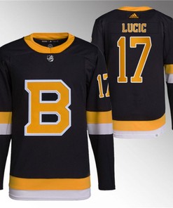 Boston Bruins #17 Milan Lucic Black Home Breakaway Stitched Jersey - Robokeg