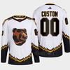 Boston Bruins 2022 Reverse Retro 2.0 Custom 00 White Primegreen Jersey Men's - Robokeg
