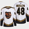 Boston Bruins 2022 Reverse Retro 2.0 Matt Grzelcyk 48 White Primegreen Jersey Men's - Robokeg