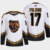 Boston Bruins 2022 Reverse Retro 2.0 Nick Foligno 17 White Primegreen Jersey Men's - Robokeg