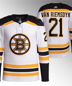 Boston Bruins #21 James Van Riemsdyk White Stitched Jersey - Robokeg