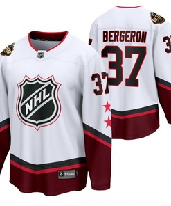Boston Bruins 37 Patrice Bergeron 2022 All-Star Eastern Conference White Jersey Jersey - Robokeg