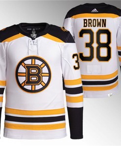 Boston Bruins #38 Patrick Brown White Stitched Jersey - Robokeg
