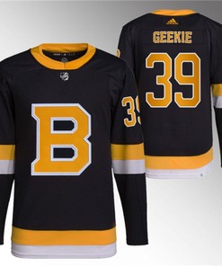 Boston Bruins #39 Morgan Geekie Black Home Breakaway Stitched Jersey - Robokeg